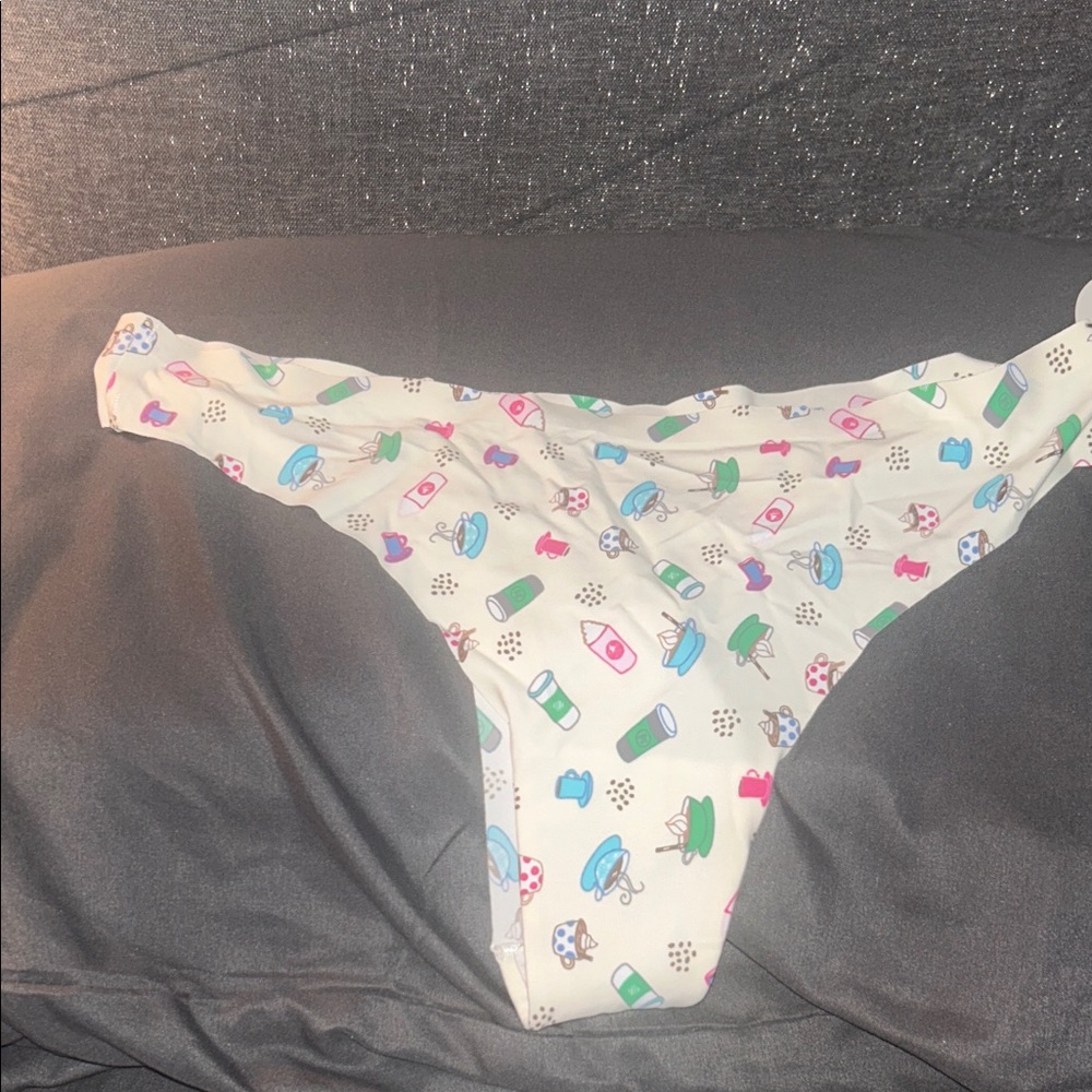 Chic Printed Women's Panties - Cream